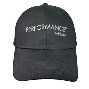Performance by Blush Snapback Hat Black One Size Adjustable Embroidered Cotton